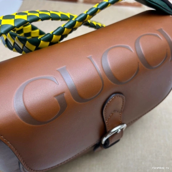 First bag ru with bag Gucci shoulder logo Small 0819
